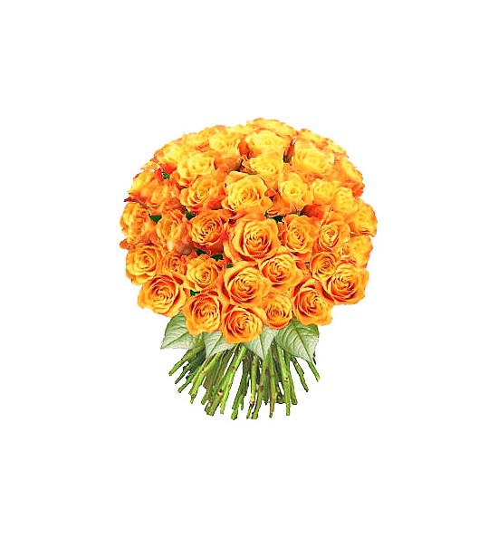 Buchet 101 fire trandafiri portocali